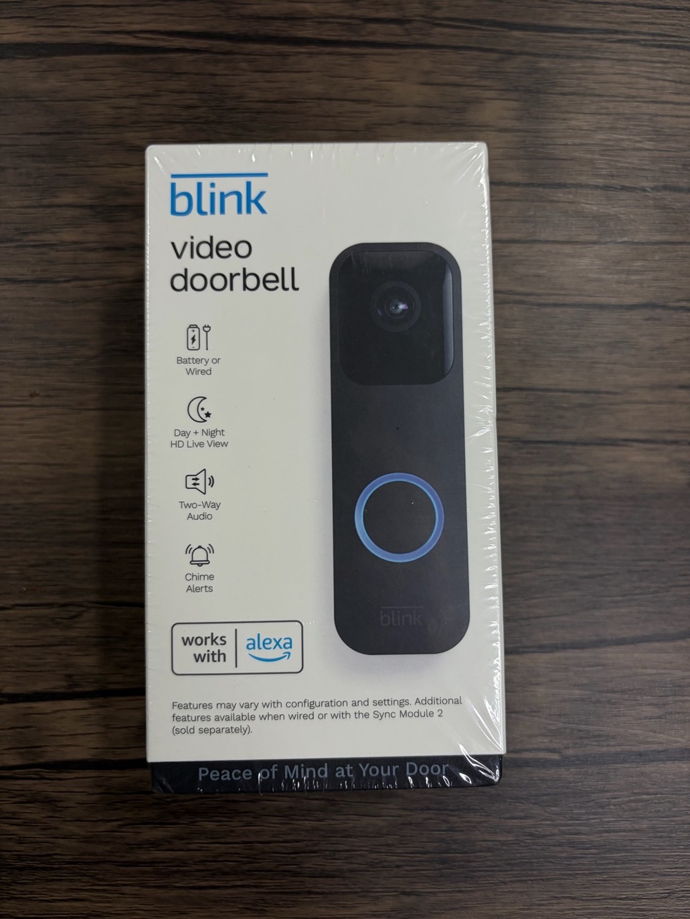 Blink Video Doorbell BDM00200U Black 1080p Wired/Wireless NEW Factory Sealed